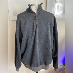 Polo Ralph Lauren Fleece Gray Pullover sz Lrg